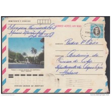 1984-EP-18 CUBA 1984. Ed.194b. ENTERO POSTAL. POSTAL STATIONERY. JOSE MARTI 5c. PARQUE CARLOS M CESPEDES. RIO CAUTO. USE