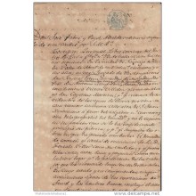 1858-PS-23.CUBA ESPAÑA SPAIN. ISABEL II. SEALLED PAPER .PAPEL SELLADO .SELLO 3ro. + DERECHO JUDICIAL.