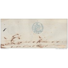 1860-PS-18.CUBA ESPAÑA SPAIN. ISABEL II. SEALLED PAPER .PAPEL SELLADO .SELLO 3ro+DERECHO JUDICIAL.