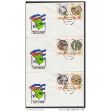 1982-FDC-16 CUBA. FDC. 1982. XIV JUEGOS CENTROAMERICANOS Y EL CARIBE. GAMES. DEPORTES. SPORTS.