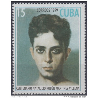 1999.5- * CUBA 1999. MNH. CENTENARIO DE RUBEN MARTINEZ VILLENA