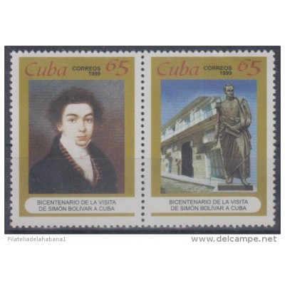 1999.13- * CUBA 1999. MNH. VISITA DE SIMON BOLIVAR A * CUBA. SE-TENAM.