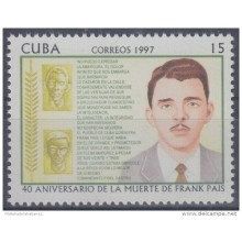1997.17- * CUBA 1997. MNH. 40 ANIV MUERTE DE FRANK PAIS.