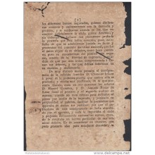 BP107 CUBA SPAIN NEWSPAPER ESPAÑA 1813 CENSOR UNIVERSAL 18/04/1813