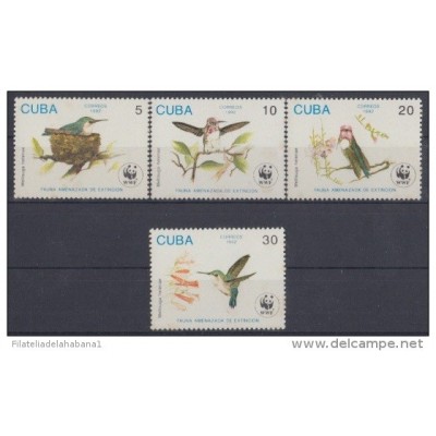 1992.13- * CUBA 1992. MNH. WWF. AVES. PAJAROS. BIRDS. COMPLETE SET.