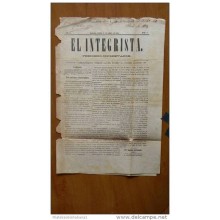 BP42 CUBA SPAIN NEWSPAPER ESPAÑA 1884 EL INTEGRISTA 21/04/1884