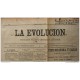 BP3 CUBA SPAIN NEWSPAPER ESPAÑA 1890 LA EVOLUCION 27/07/1890 MARIANAO