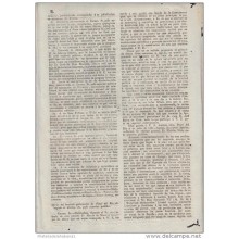 BP116 CUBA SPAIN NEWSPAPER ESPAÑA 1821 DIARIO GOBIERNO CONSTITUCIONAL 18/08/1821