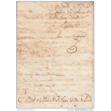 *E700 SPAIN ESPAÑA CAPTAIN GENERAL CUBA JUAN MANUEL CAJIGAL 1820 SIDNED DOC. FIRMADO POR EL CAPITAN GENERAL