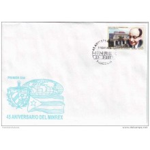 2004-FDC-15 CUBA FDC 2004. MINREX RAUL ROA.