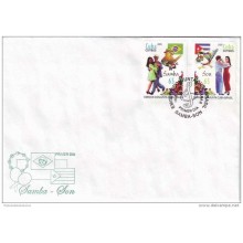 2005-FDC-13 CUBA FDC 2005 CUBA-BRASIL ISSUE DANCING. BAILES: SAMBA Y EL SON CUBANO.