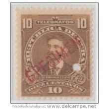 1911-37. CUBA. REPUBLICA. TELEGRAFOS. Ed.96. MNH. 10c OSCAR PRIMELLES. SPECIMEN. PROOF.