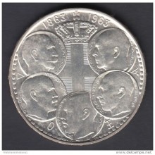 M69 GREECE SILVER 20 d UNC 1963