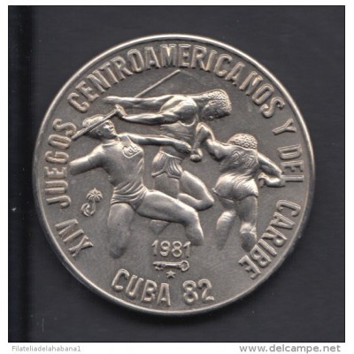 1981-MN-9  CUBA. 1981. 1$. JUEGOS CENTROAMERICANOS 1982. CENTROAMERICAN GAMES. CU-NI.