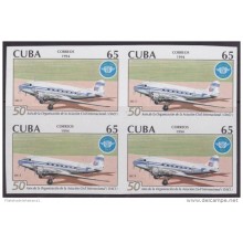 1994.134 CUBA MNH PROOF ERROR BLOCK. IMPERF. AVION AIRPLANE