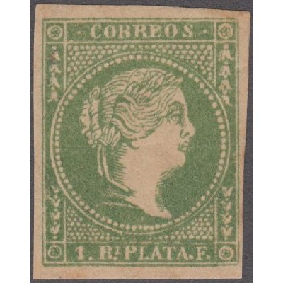 1857-26. CUBA 1857. Falso postal 1 real nuevo. Guerra Tipo VI de