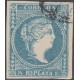 1857-27. CUBA 1857. Falso postal 1/2 real usado. sin garantias d