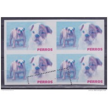 2005.228 CUBA 2005 PROOF ERROR MNH PERROS DOG  BULL DOG  WITHOUT COLOR
