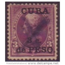 1899-18 CUBA 1899 US OCCUPATION. 3c. ERROR PUNTO ENTRE LA B Y LA A