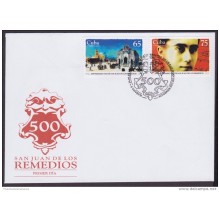 2015-FDC-19 CUBA. 2015. FDC. ANIV 500 DE LA FUNDACION DE SAN JUAN DE LOS REMEDIOS. CATURLA. MUSICA