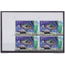 2015.134 CUBA 2015 MNH PROOF IMPERFORATED BLOCK 4 SEA PECES FISHS CICLIDO BUTTERFLIE