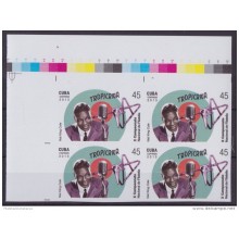 2013.401 CUBA 2013 MNH PROOF IMPERFORATED BLOCK 4 NAT KING COLE MUSIC SINGER