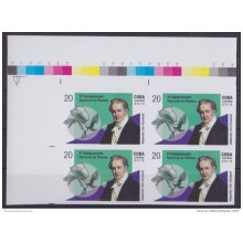 2013.402 CUBA 2013 MNH PROOF IMPERFORATED BLOCK 4 GERMANY ALEXANDRE HUMBOLT