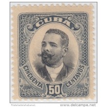 1907-15 CUBA 1907 REPUBLICA Ed.180. ANTONIO MACEO MH.
