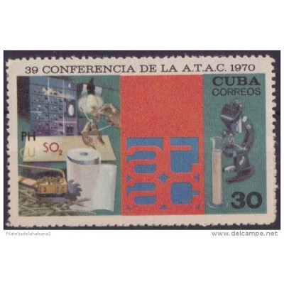 1970.4 CUBA 1970. Ed.1796. CONFERENCIA DE A.T.A.C. CONFERENCIA DE TECNICOS DEL AZUCAR. MNH