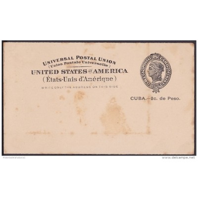 1899-EP-120. CUBA. US OCCUPATION. 1899. Ed.40. POSTAL STATIONERY.