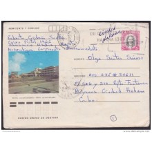 1983-EP-99 CUBA 1983. COOPERANTE MOZAMBIQUE. Ed.193e. POSTAL STATIONERY. MARTI. HOTEL GUANTANAMO. CON CONTENIDO.