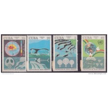 1992.38 CUBA 1992 Ed.3713-16 PROTECCION DEL MEDIO AMBIENTE CONTAMINACION POLUCION  MNH
