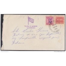 1960-H-20. CUBA 1960. SOBRE CENSURADO DE LA PRISION MILITAR DE LA CABAÑA. CON CONTENIDO.