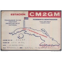 1960-H-24. CUBA 1960. TARJETA ESPECIAL DE RADIOAFICIONADO. RADIO.