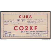 1960-H-25. CUBA 1960. TARJETA ESPECIAL DE RADIOAFICIONADO. RADIO.