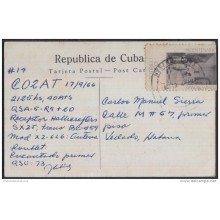 1966-H-5. CUBA 1965. TARJETA ESPECIAL DE RADIOAFICIONADO. LA HABANA. RADIO.