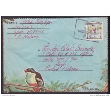 1987-EP-162 CUBA 1987. Ed.203. ANGOLA WAR. POSTAL STATIONERY. TOCOLORO AVES BIRDS.