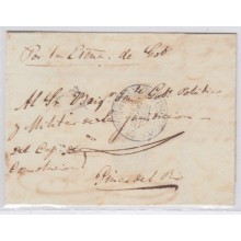 PREFI-99. Cuba España Spain. Prefilatelia Stampless. Baeza Consolacion violet.1853.
