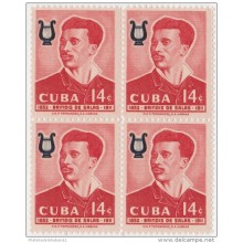 1958-173 CUBA REPUBLICA 1958. 14c Ed.757. BRINDIS DE SALAS. MUSICA MUSIC. BLOCK 4 MNH