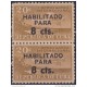 1961-35 CUBA. 1961. Ed.885hc HABILITADOS. AVION. ERROR HABILITACION CALCADA AL REVERSO MNH.