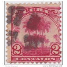 1905-84 CUBA REPUBLICA. 1905. Ed.177. 2c PALMITAS. FANCY CANCEL.