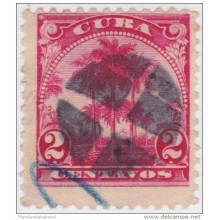 1905-85 CUBA REPUBLICA. 1905. Ed.177. 2c PALMITAS. FANCY CANCEL.