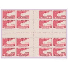 1936-195. (LG276) CUBA. REPUBLICA. 1936. Ed.279CH. 2c ZONA FRANCA CENTRO DE HOJA. CENTER OF SHEET. NO CUM BLOCK 16.