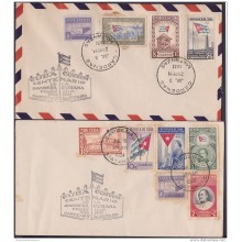 1951-FDC-75 CUBA. REPUBLICA. 1951. FDC CENTENARIO BANDERA. CARDENAS SPECIAL CANCEL.