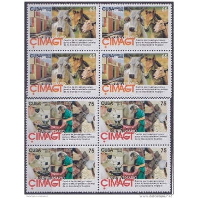2016.3 CUBA MNH 2016. CIMAGT. CENTRO INVESTIGACION DE MEJORAMIENTO ANIMAL. BLOCK 4.