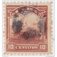 1905-95 CUBA. REPUBLICA. 1905. Ed.179. 10c. CAMPO ARADO. FANCY CANCEL STAR ESTRELLA.