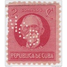 1917-272 CUBA. REPUBLICA. 1917. PATRIOT. 2c. PERFINS "N.C.B". PAPER &amp OFFICE PRODUCTS