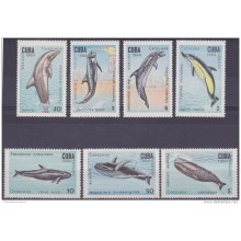 1984.25 CUBA MNH 1984. CETACEOS FISH BALLENAS DELFINES DOLPHIN ORCA.