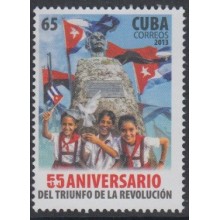 2013.122 CUBA 2013 MNH. 55 ANIVERSARIO DEL TRIUNFO DE LA REVOLUCION . 