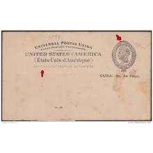 1899-EP-135 CUBA US OCCUPATION. 1899. POSTAL STATIONERY. Ed.40. UNUSED.